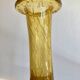 Yellow blown glass decanter