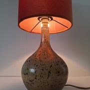Vintage pyrite stone lamp