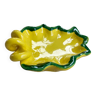 Ceramic yellow vallauris dish