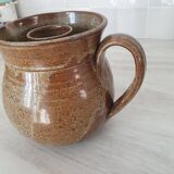 Pyrite stoneware cooling pitcher