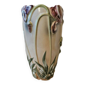 Art Nouveau Iris Vase Saint Clement Earthenware