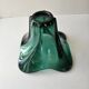 Vase en verre couleur verte vintage