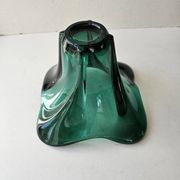 Vase en verre couleur verte vintage