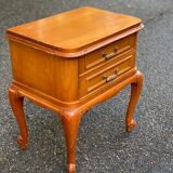 Louis XV bedside table in solid wood from the 20th century