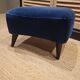Tabouret d appoint en velours bleu