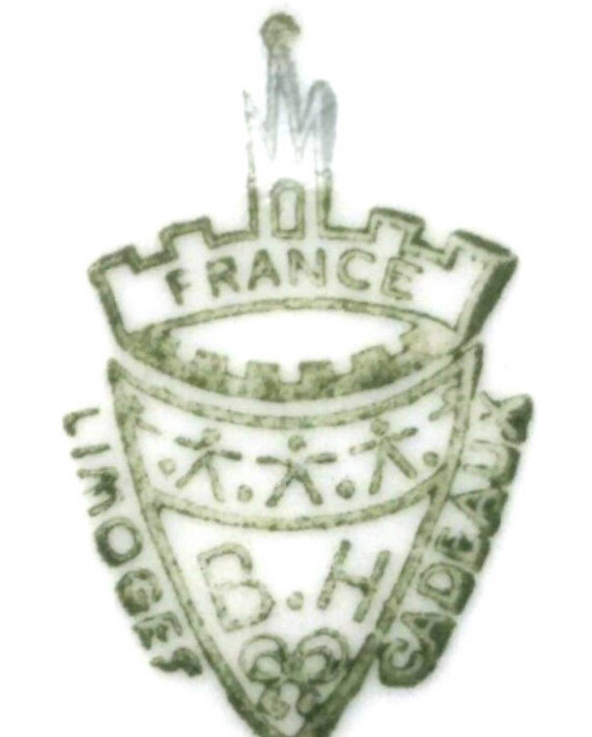 Ashtray / Flower pot in BH Limoges porcelain