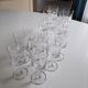 Lot 14 verres à pied gravé vintage