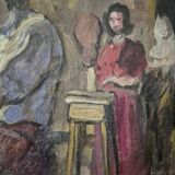 The sculpture workshop by Ossip Lubitch