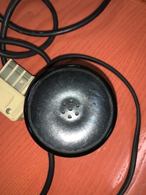 Old black bakelite phone