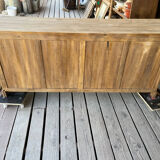 Raw wood sideboard
