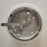 Applique murale demi-sphère en opaline blanche