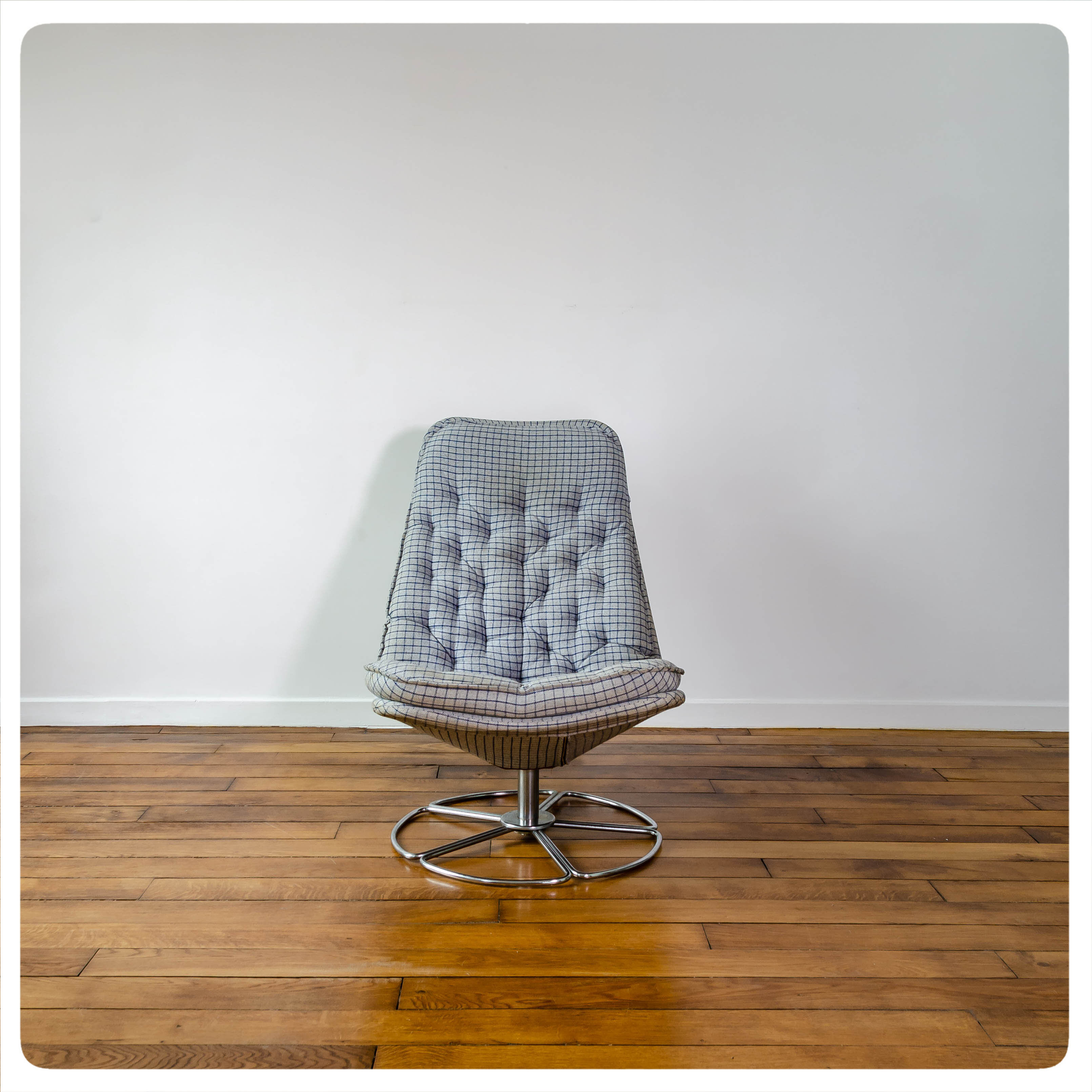 Jan Des Bouvrie's swivel lounge chair for Gelderland, Holland, circa 1970