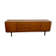Ancienne enfilade vintage style scandinave design des années 60 bois pied métal