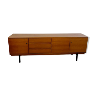 Old vintage sideboard Scandinavian style design from the 60s wood metal foot