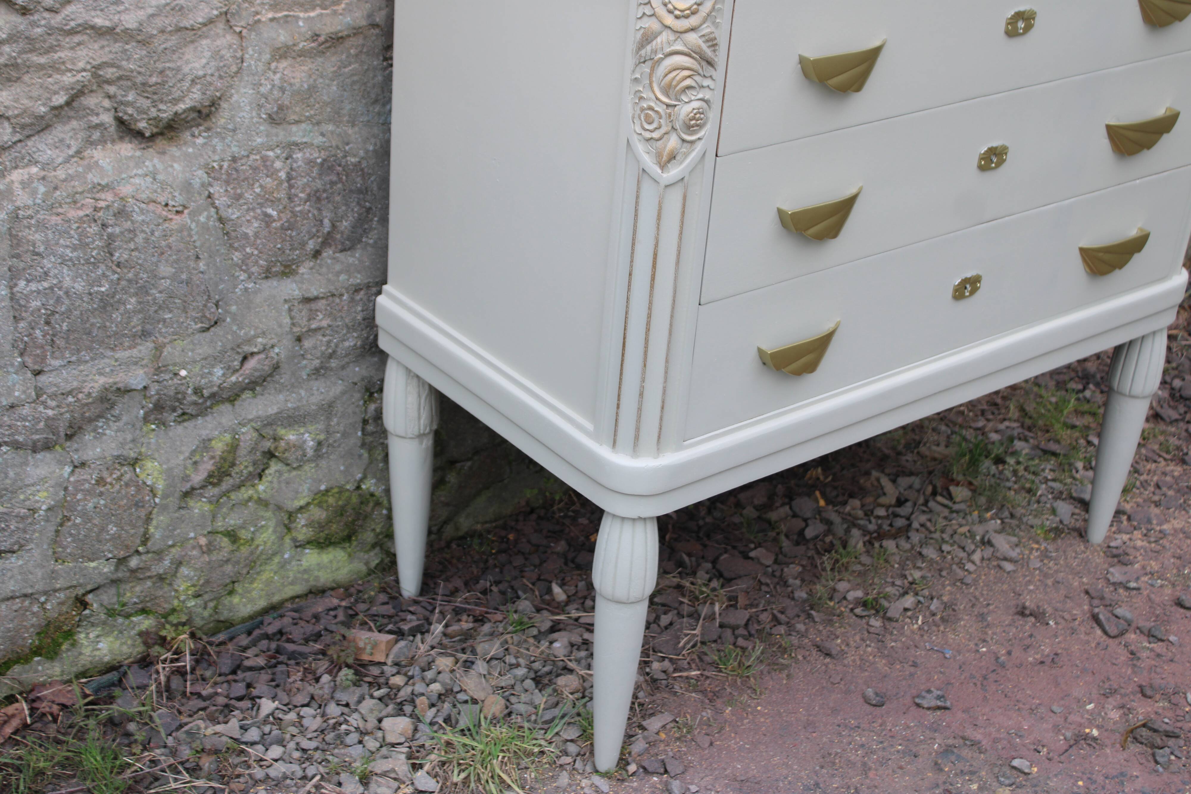 Antique art deco chest of drawers