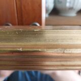 Mirror mirror mirror golden wood bistro style -1m68x1m15