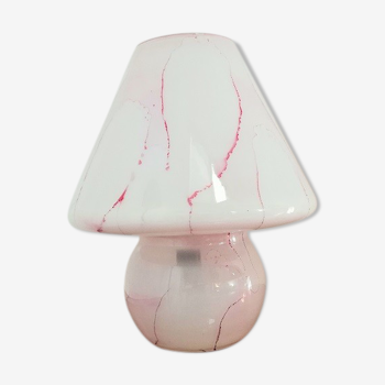 Lampe champignon opaline