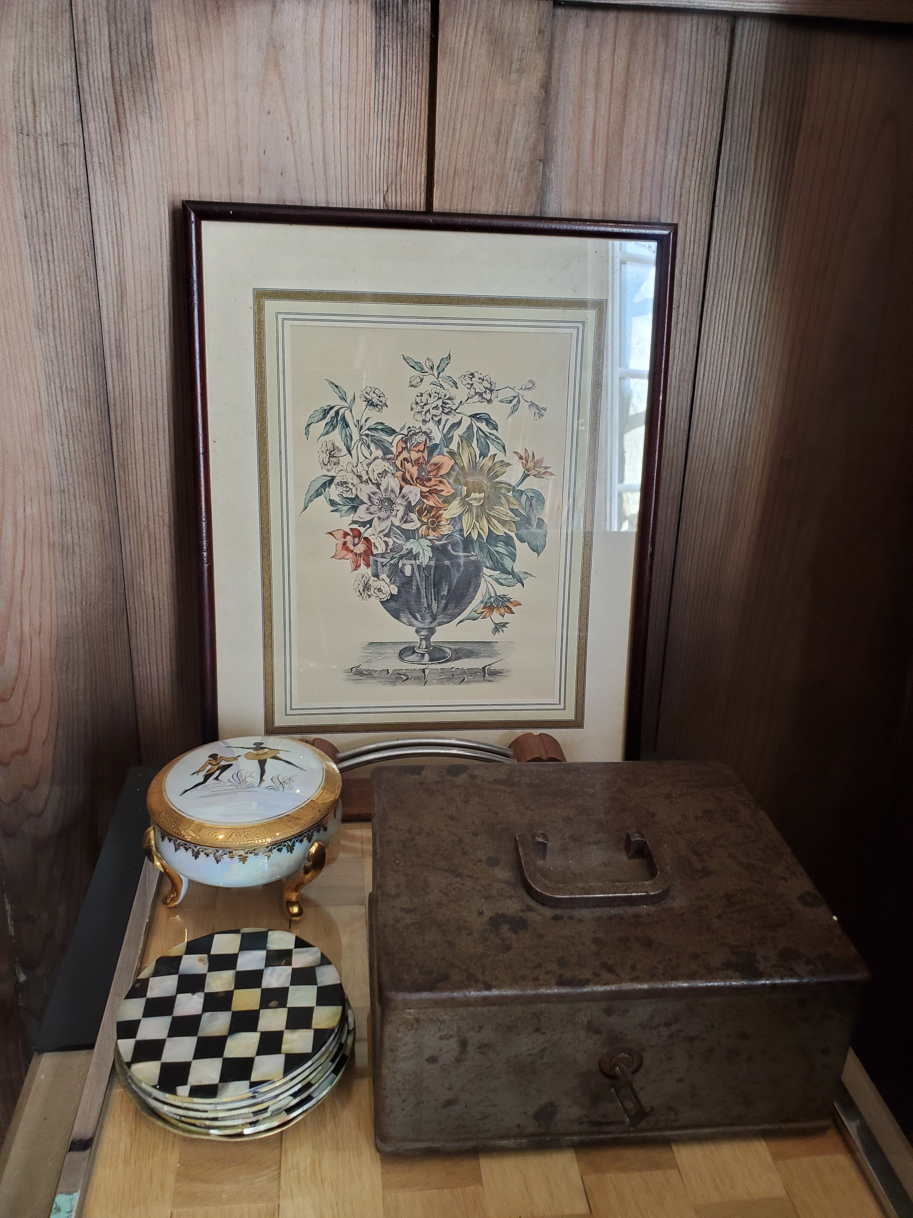 Lithograph bouquet of flowers