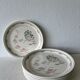 Lot of 7 flat plates with Japanese inspiration.
