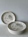 Lot of 7 flat plates with Japanese inspiration.