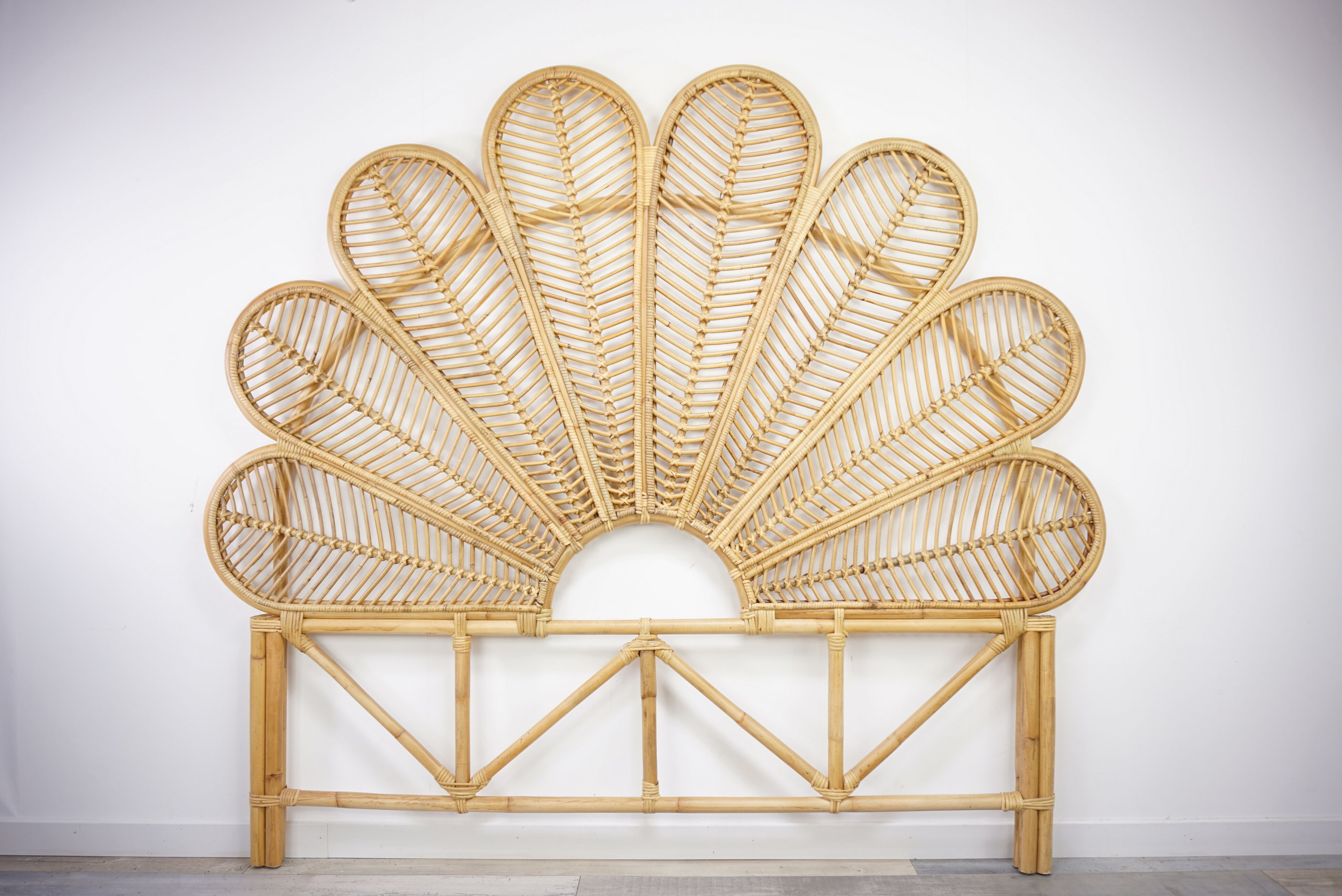 Rattan headboard