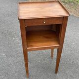 Classic solid wood bedside table