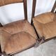 Série de 6 chaises paille et chêne beauche