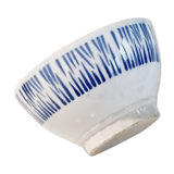 Antique FB bowl with blue decor