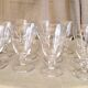 Suite of 11 glasses of white wine in crystal daum model orval