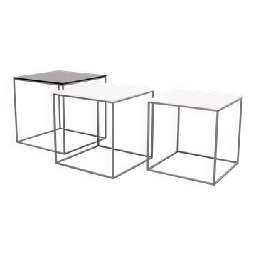 Nesting Tables model PK-71 designed by Poul Kjærholm. by E. Kold Christense