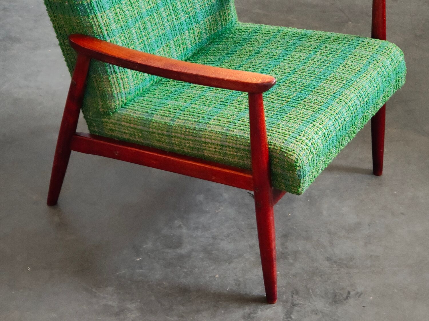 Pair of green armchairs by Jiri Jiroutek for Interier Praha 1960