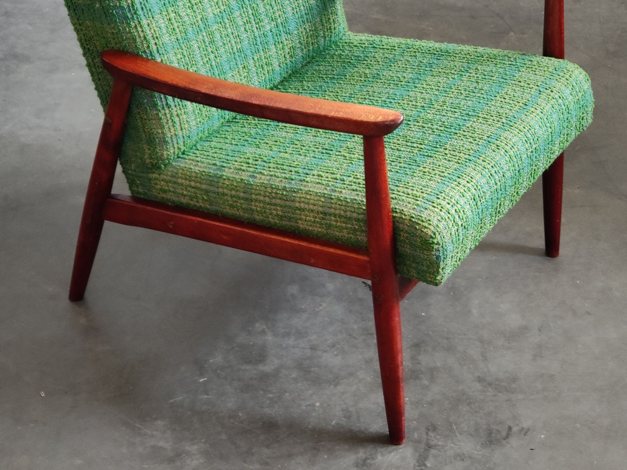 Pair of green armchairs by Jiri Jiroutek for Interier Praha 1960