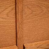 Oak sideboard with retractable doors