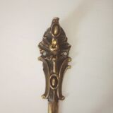 Old brass coat rack hook