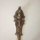 Old brass coat rack hook