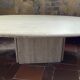 Travertine coffee table
