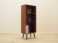 Danish rosewood veneered shelving unit on splayed legs, 1960s
