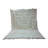 Tapis Berbère 300x200 cm - Motif en Labyrinthe Minimaliste