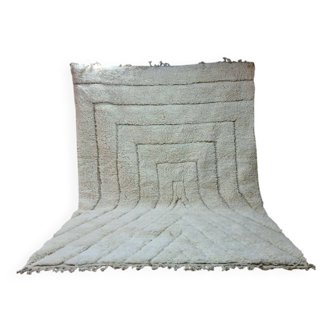 Tapis Berbère 300x200 cm - Motif en Labyrinthe Minimaliste