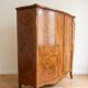 Armoire ancienne style Louis XV en marqueterie florale