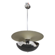 1930s Bauhaus Chrome Plated Chandelier by Anyz, Czechoslovakia