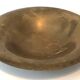 Old golden brass fruit bowl