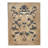 Panel, pediment, wall element in polychrome wood
