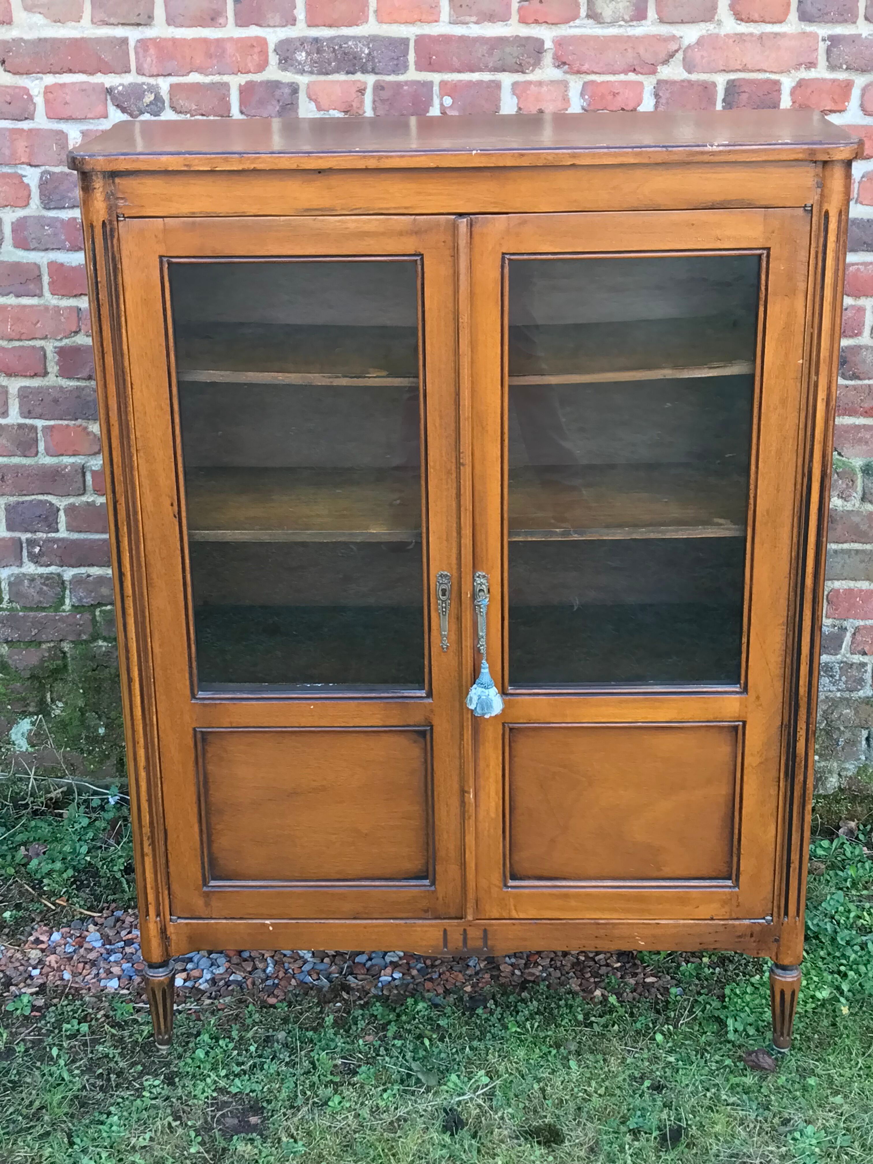 Louis XV style mahogany showcase