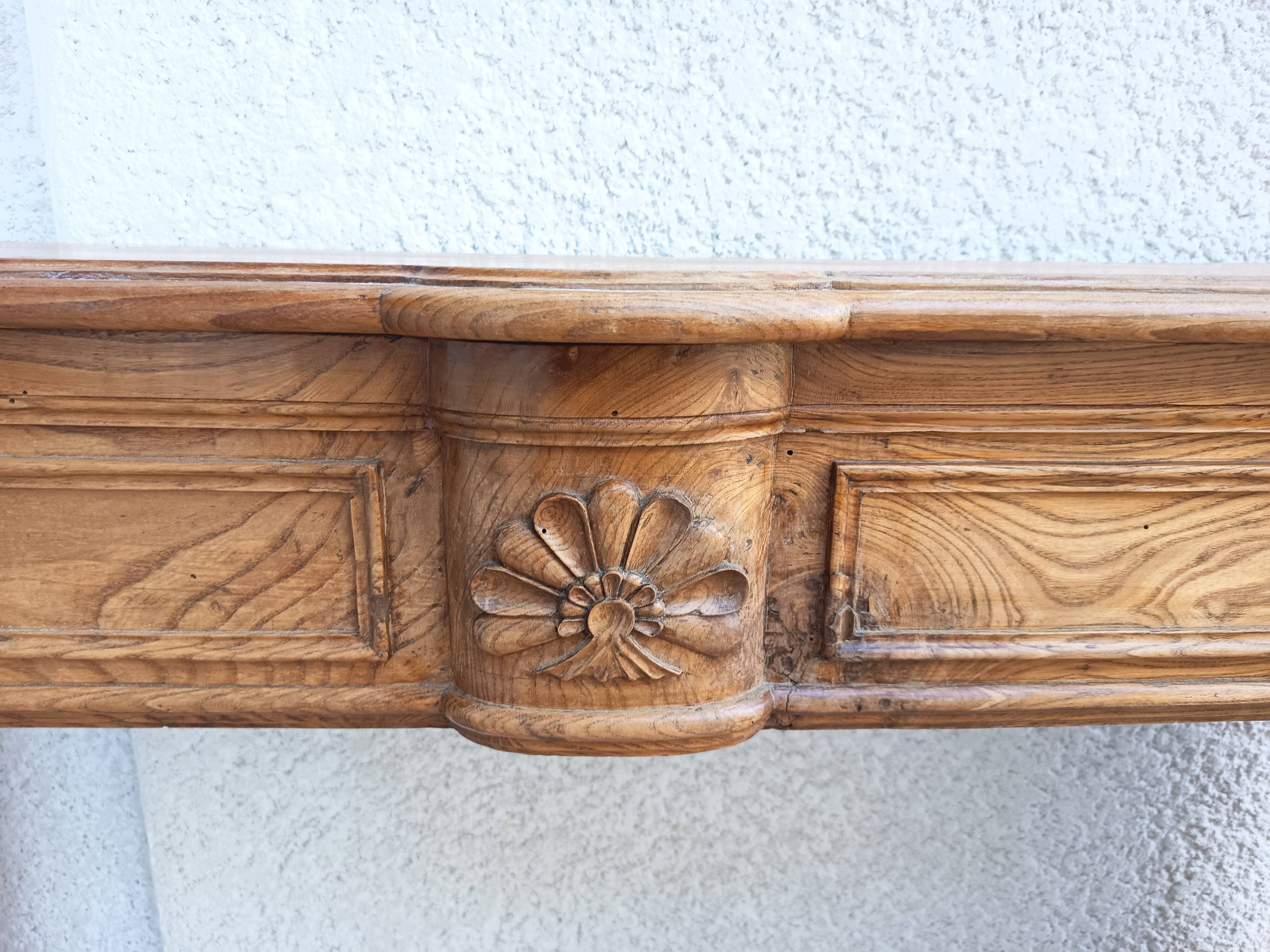 Oak mantelpiece