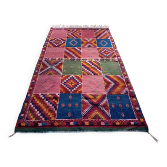 Tapis Kilim Berbère Taznakht fait main 213x116cm
