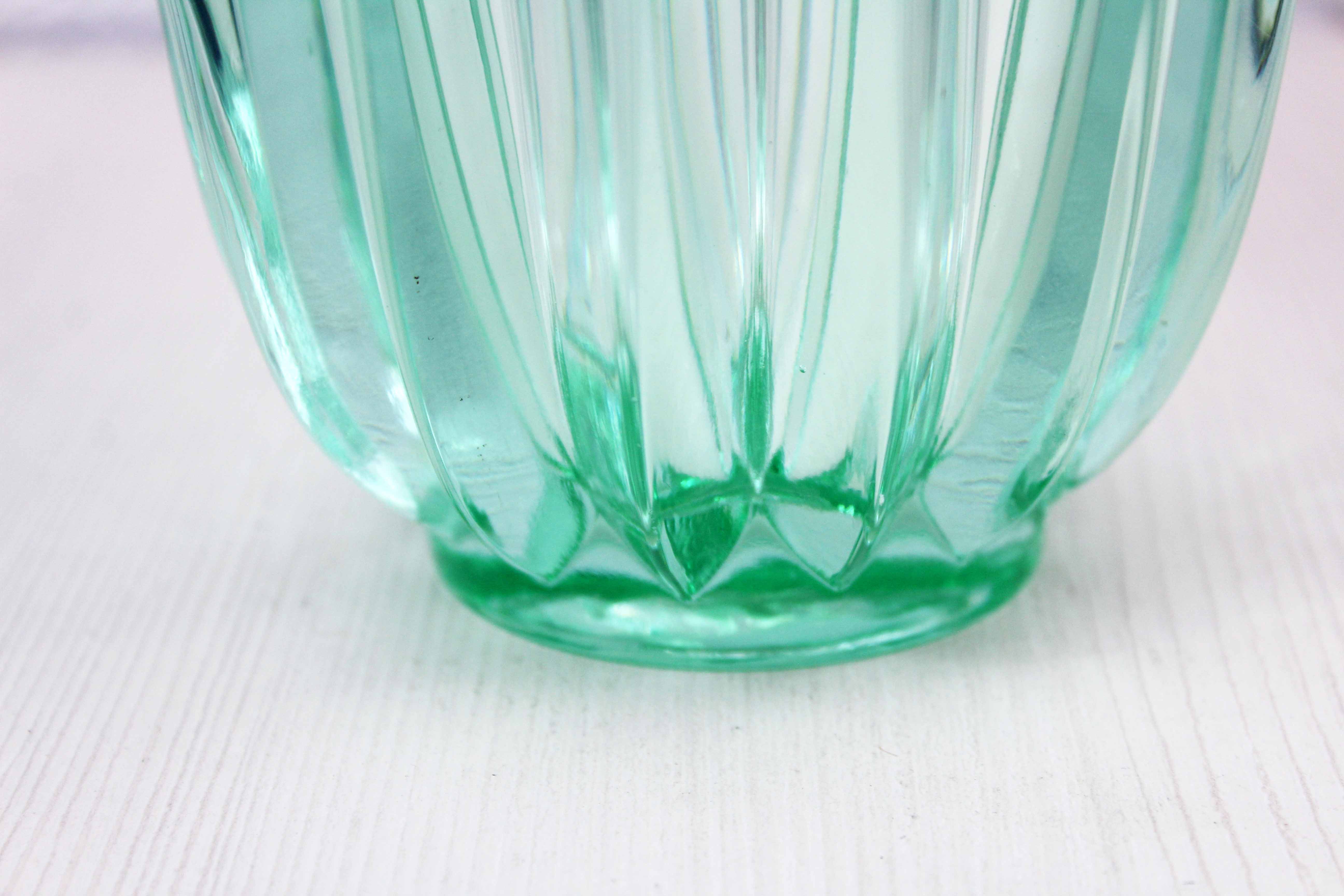 Art deco glass vase