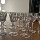 Verres à vin en cristal taillé Saint Louis
