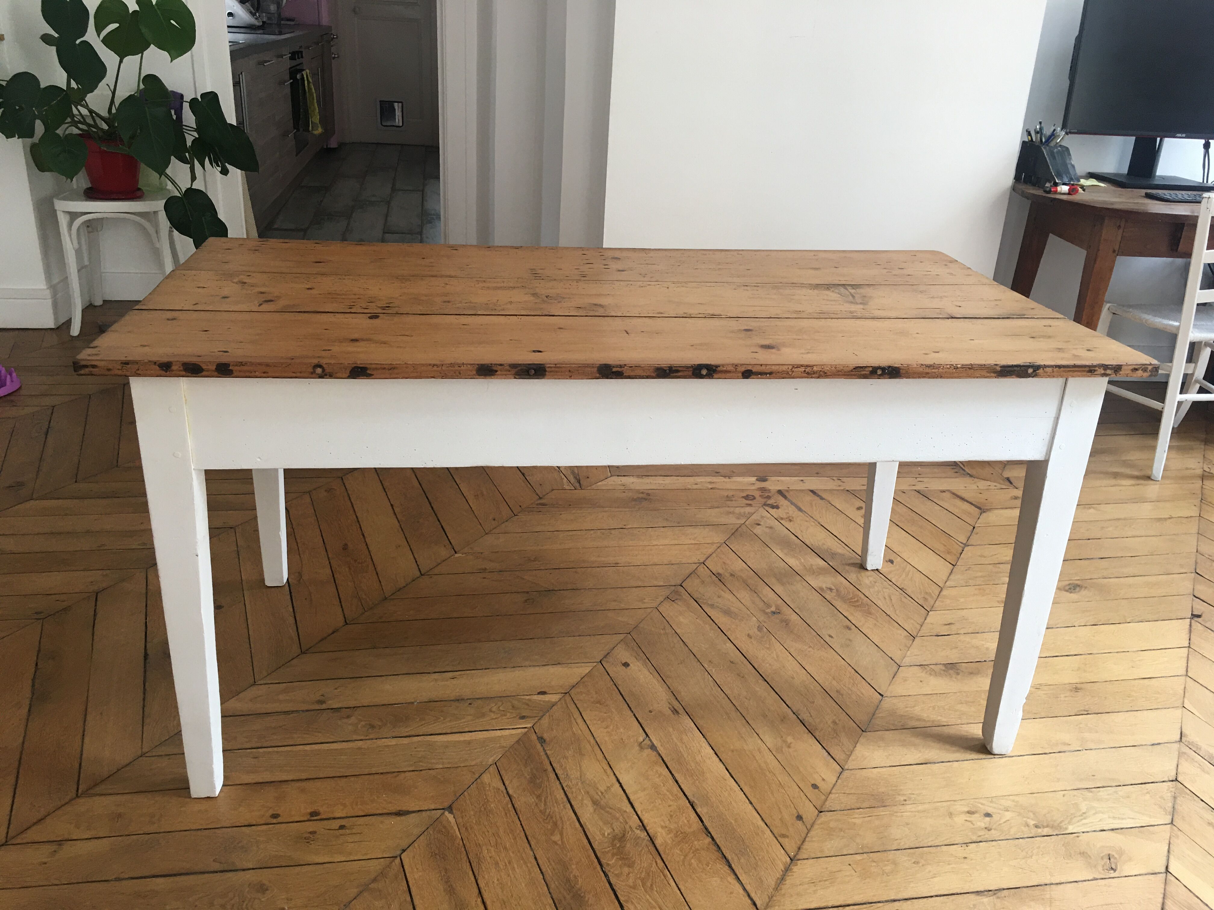 Light wooden kitchen table