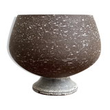 Vintage ceramic "birch bark" planter / flower pot, Chamotte